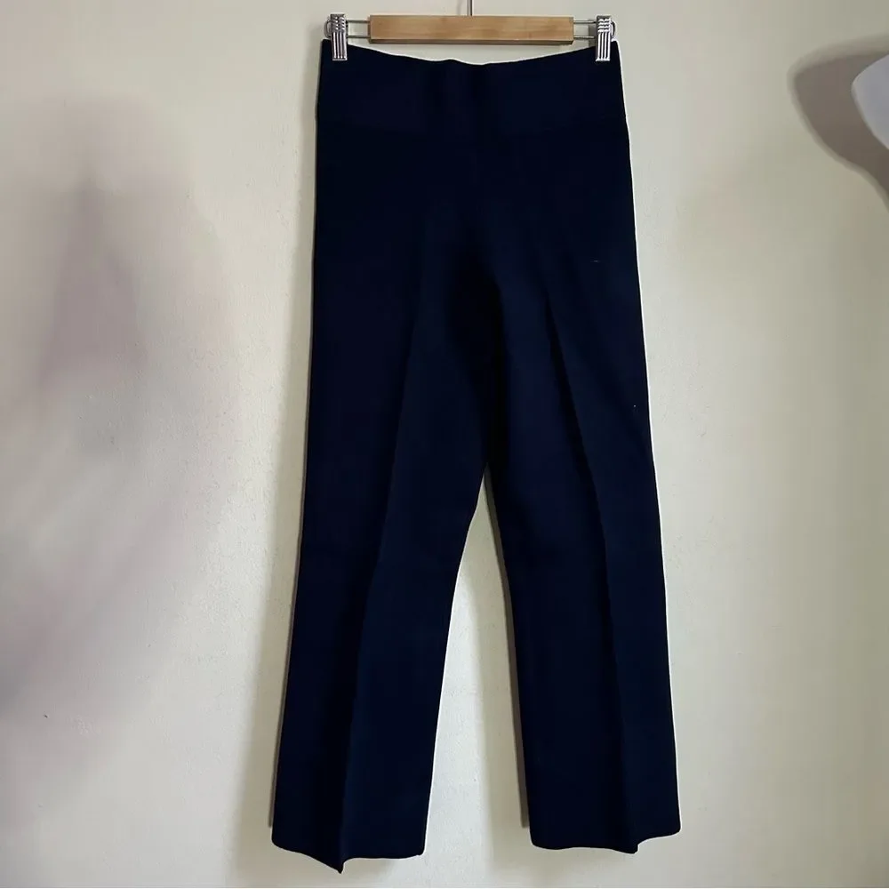66- bq100 j crew sz m Wide-leg trouser in four-season stretch